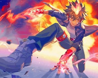 Reborn Tsunayoshi Sawada diamond painting