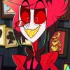 Red Hazbin Alastor diamond painting