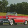 Red Classic Chevrolet Impala diamond painting