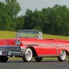 Red Classic Chevrolet Impala diamond painting