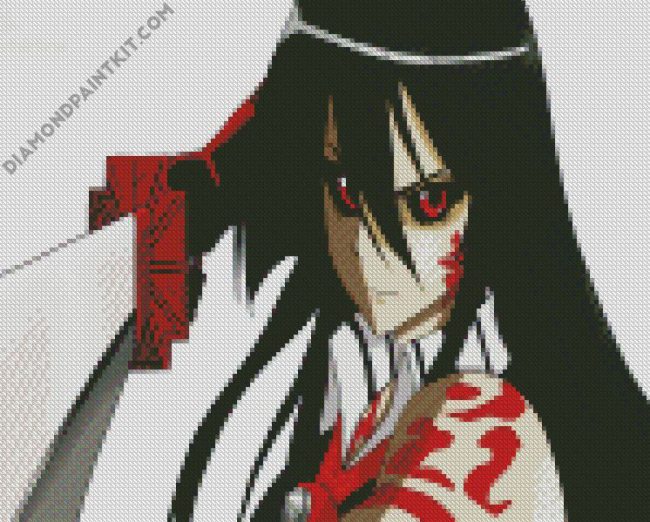 Red Eyes Akame diamond painting