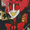 Red Hazbin Alastor diamond painting