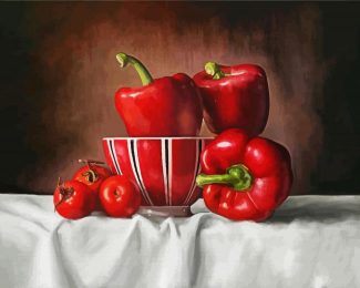 Red Peppers diamond painting