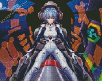 Rei Ayanami Evangelion Anime diamond painting