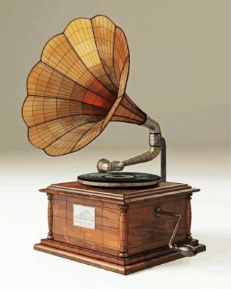 Retro Gramophone diamond painting