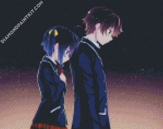 Rikka And Yuta Character diamond painting