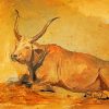 Roman Ox Art diamond painting