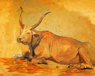 Roman Ox Art diamond painting