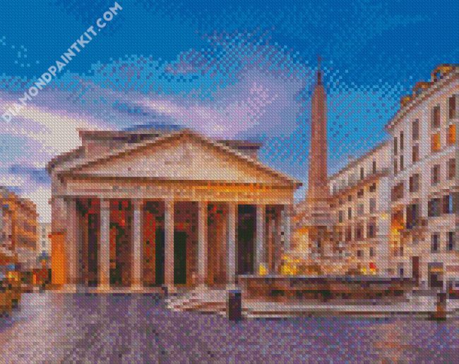 Roma Pantheon Temple diamond painting