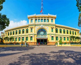 Saigon Central Post Office diamond painting