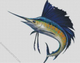 Sailfish diamond painting