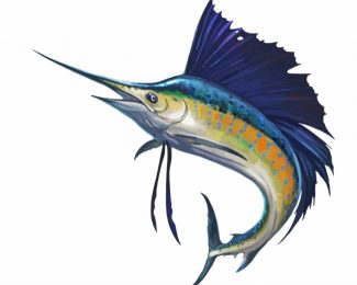 Sailfish diamond painting