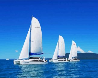 Sailing Catamarans diamond painting