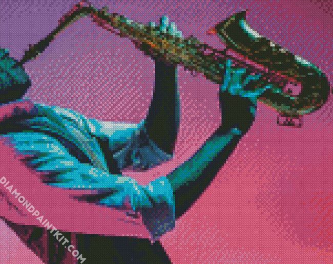 Saxophone Player diamond painting