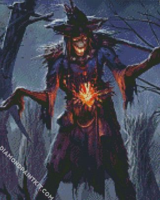 Scarecrow Ghost diamond painting