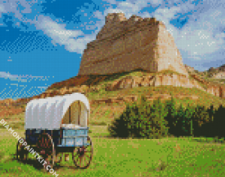 Scotts Bluff National Monument Nebraska diamond painting