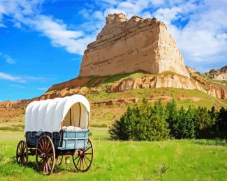 Scotts Bluff National Monument Nebraska diamond painting