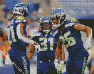 Seahawks Players diamond painting