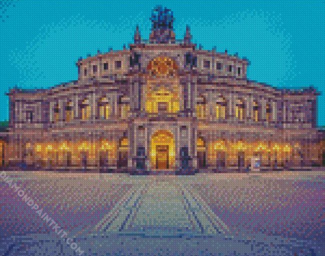 Semperoper Dresden Opera House diamond painting