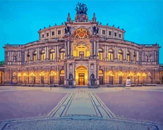 Semperoper Dresden Opera House diamond painting