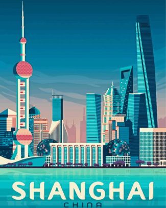 Shanghai Poster diamond painting