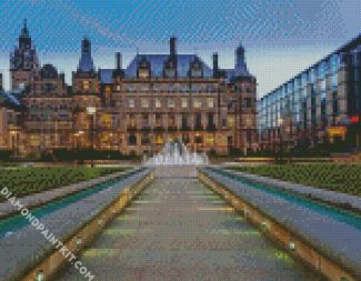 Sheffield Town Hall diamond painting