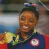 Simone Biles diamond painting