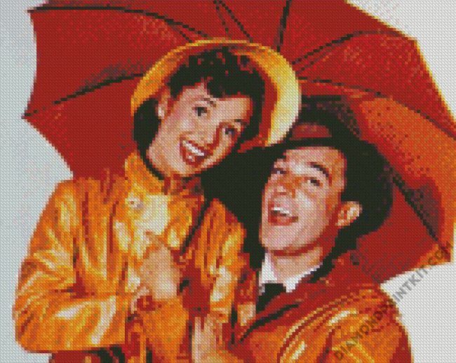 Singing In The Rain Film diamond painting