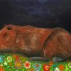 Sleepy Sleepy Capybara diamond painting