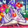 Sneakers And Flowers diamond painting