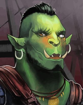 Space Orc diamond painting