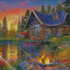 Spring Campfire diamond painting