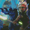 Star Wars Character Ahsoka diamond painting