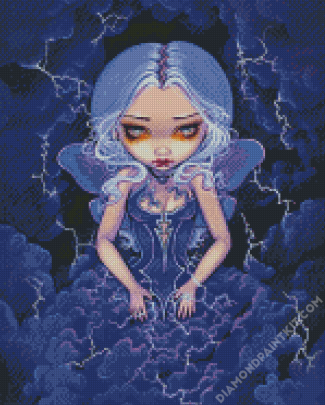 Strangeling Sad Girl diamond painting