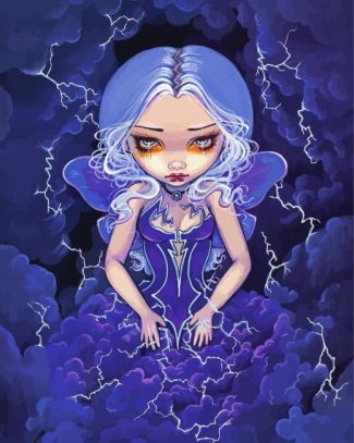 Strangeling Sad Girl diamond painting