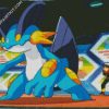 Swampert Pokemon diamond painting