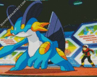 Swampert Pokemon diamond painting