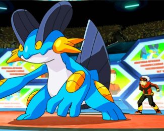 Swampert Pokemon diamond painting