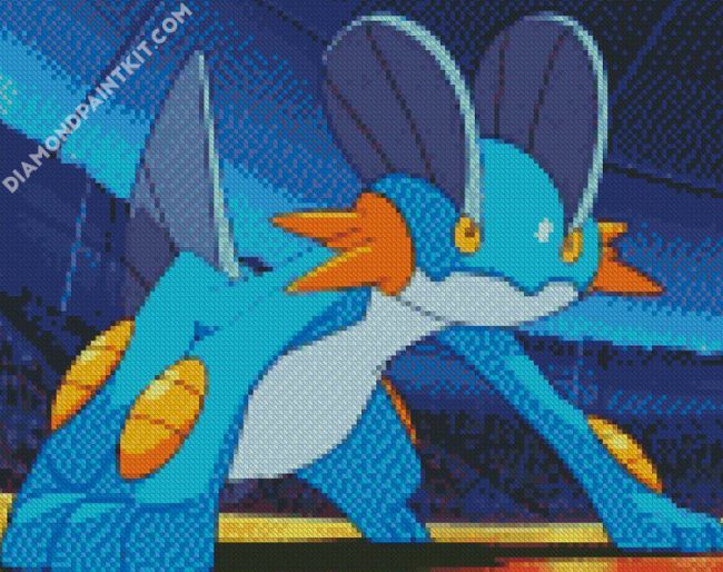 Swampert Pokemon Species diamond painting