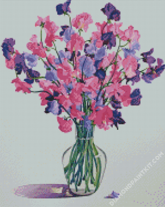 Sweetpea Illustration diamond painting