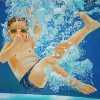 Swimmer Boy Underwater diamond painting