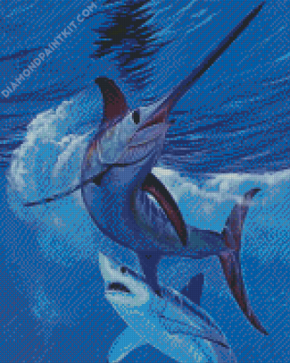 Swordfish diamond painting