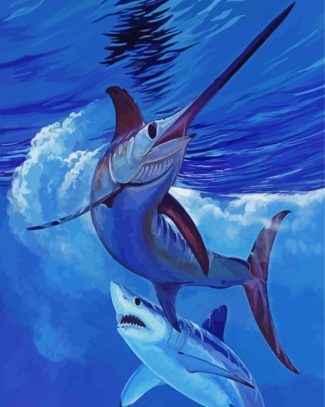 Swordfish diamond painting