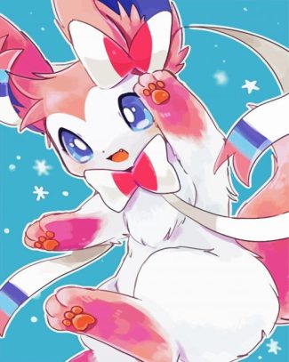 Sylveon Anime Illustration diamond painting