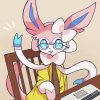 Sylveon Wearing Glasses diamond painting