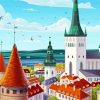 Tallinn City Estonia diamond painting