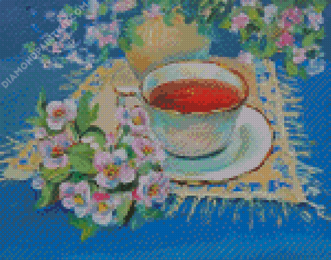 Teacup diamond painting