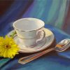 Teacup Illustration diamond painting