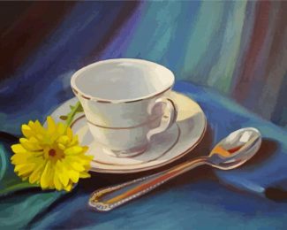 Teacup Illustration diamond painting