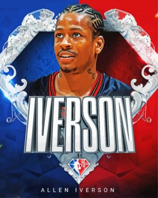 The Basketball Player Allen Iverson diamond painting